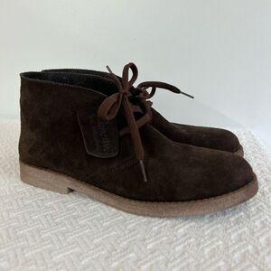 Brand New Roman The Original Women’s 8 Brown Suede Ankle Booties Boots Italy